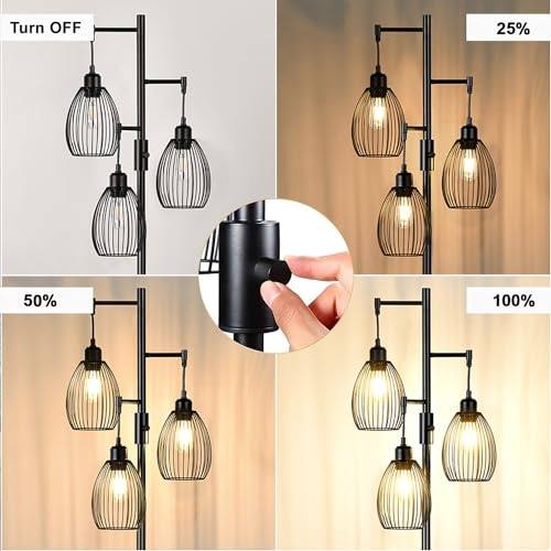 Industrial Dimmable Floor Lamp