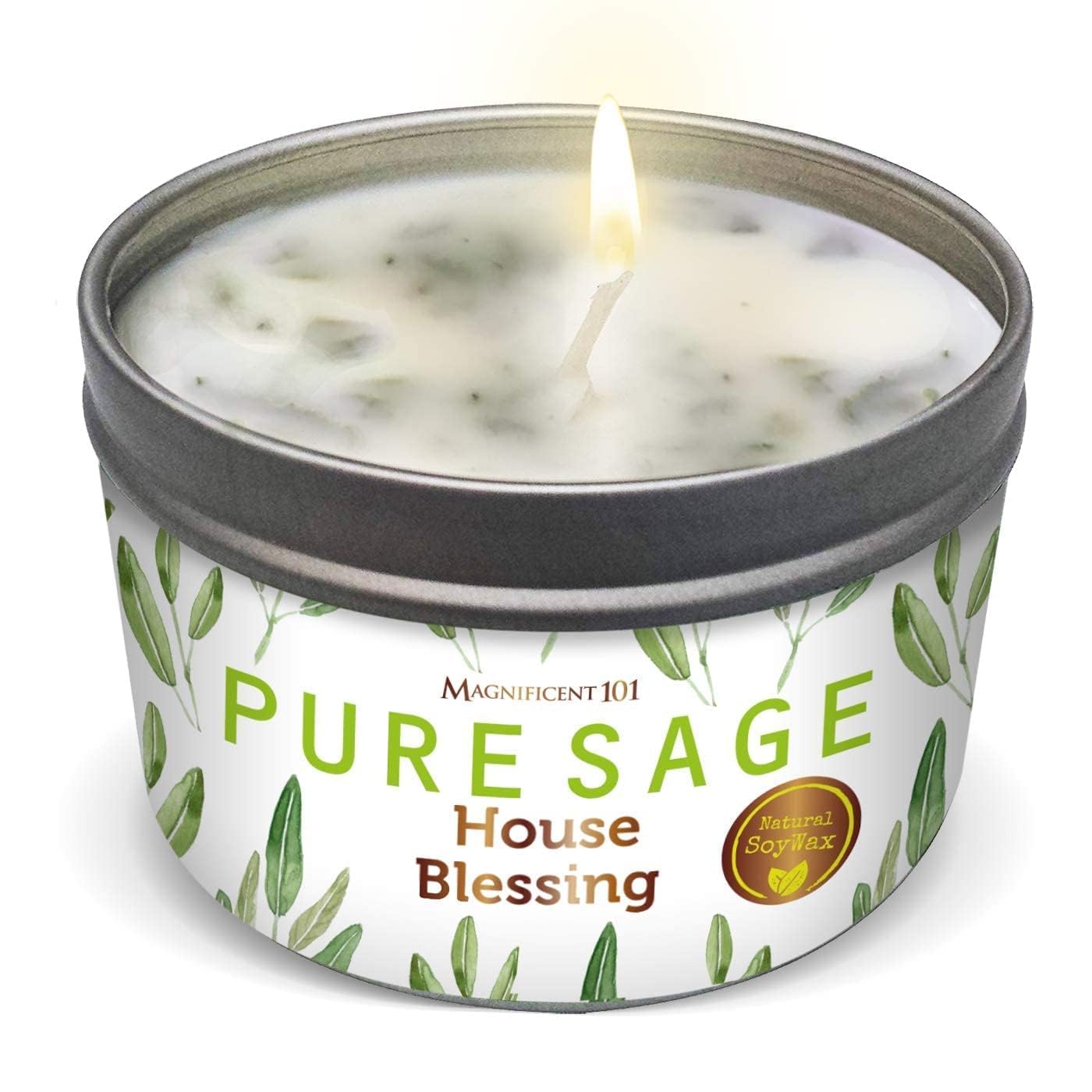 Sage Smudge Candle for Energy Cleansing