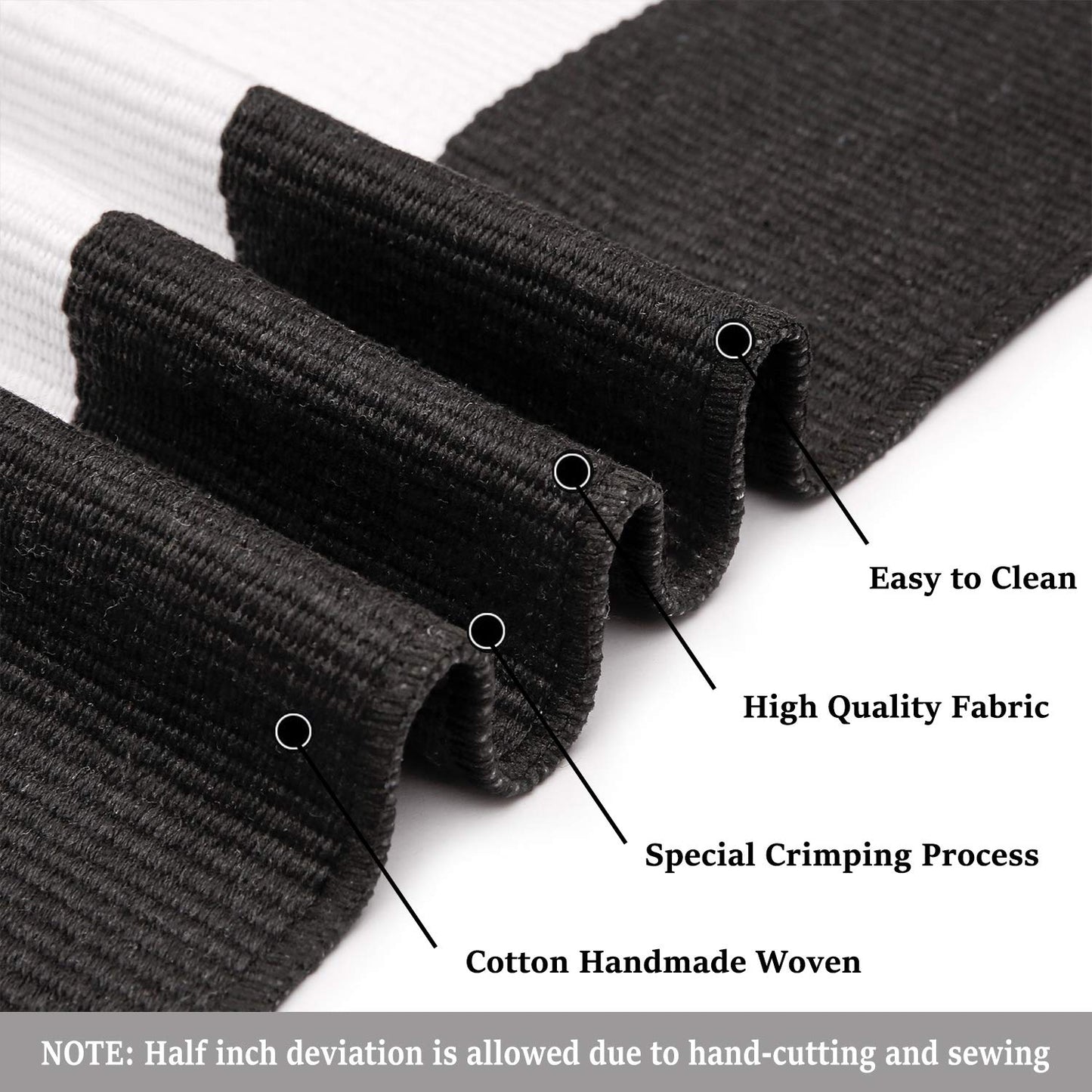 Black & White Striped Front Door Rug - 27.5"x43" Indoor/Outdoor Cotton Porch Mat - Washable Entryway & Patio Decor