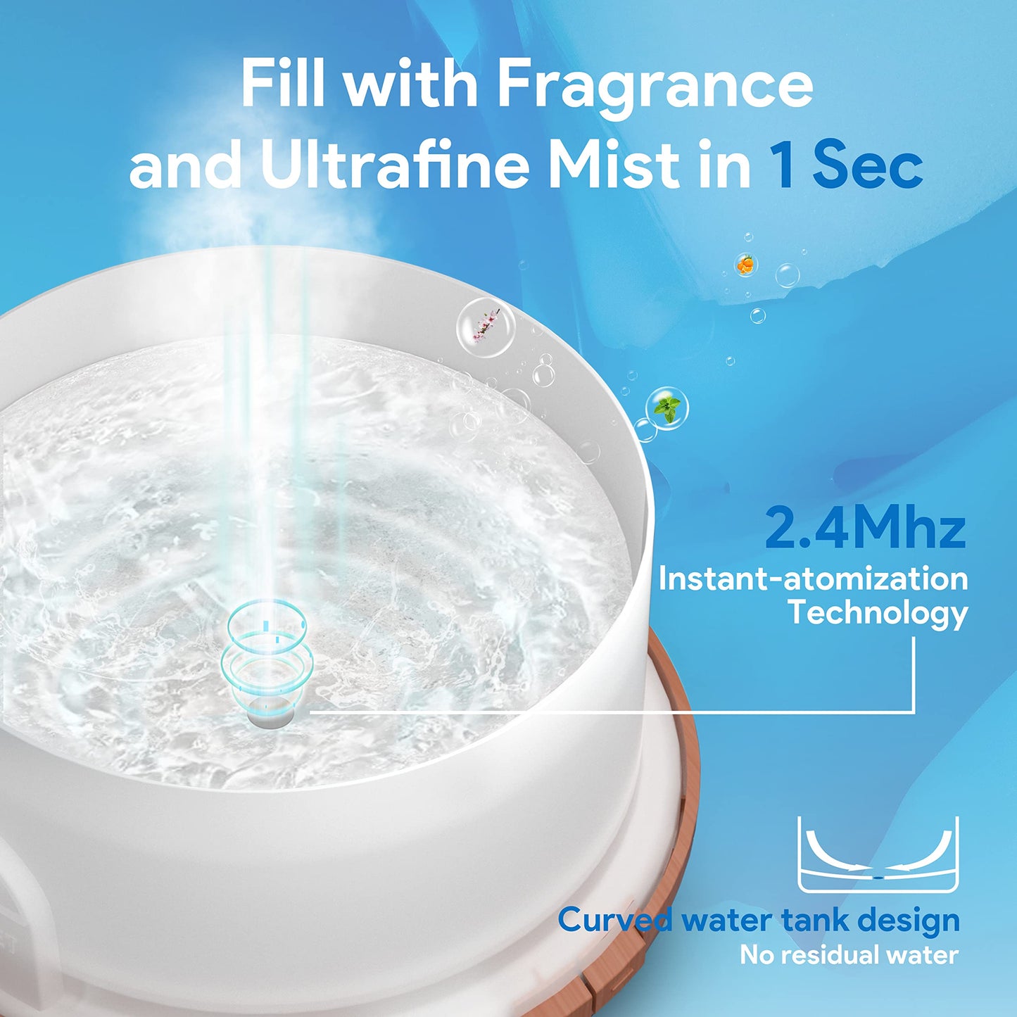 500ml Essential Oil Diffuser Aromatherapy with Remote