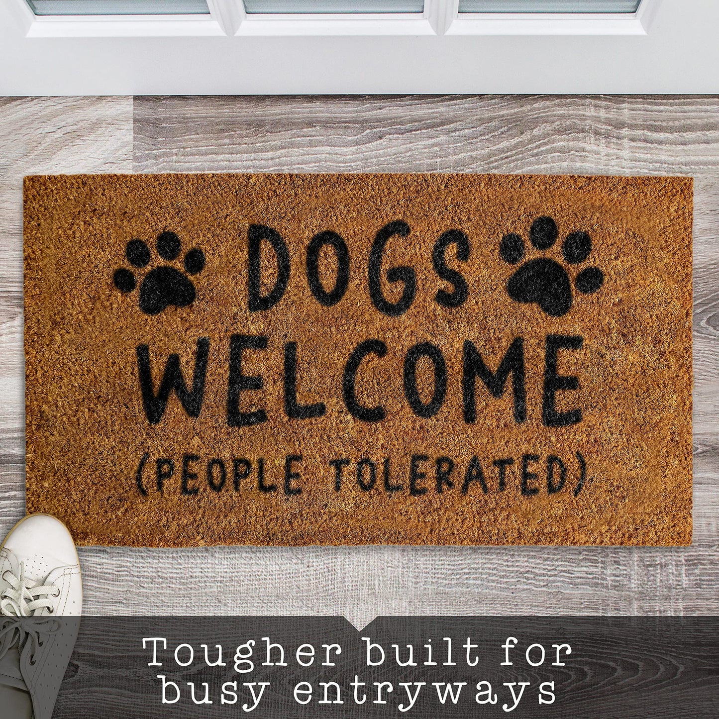 Dogs Welcome Door Mat - Funny Dog Doormat for Boho Home Decor