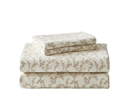 Cotton Flannel Bedding Set, Brushed Cotton for Extra Softness & Comfort, Bedroom, Dorm Room