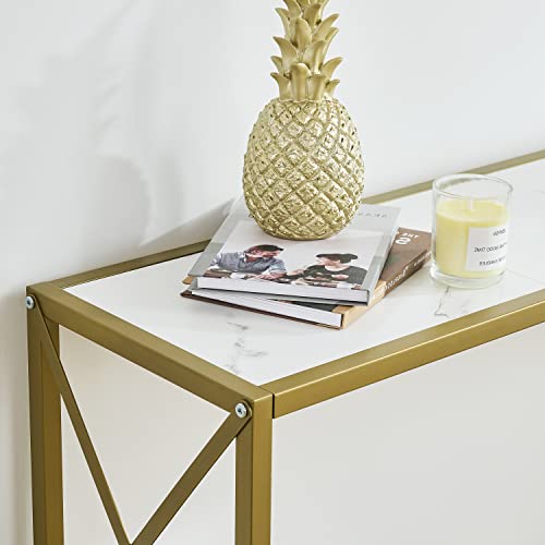 Console Table, Narrow Sofa Table with Shelves, Entrance Table for Hallway, Entryway, Living Room