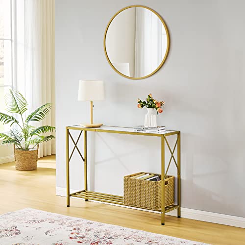 Console Table, Narrow Sofa Table with Shelves, Entrance Table for Hallway, Entryway, Living Room