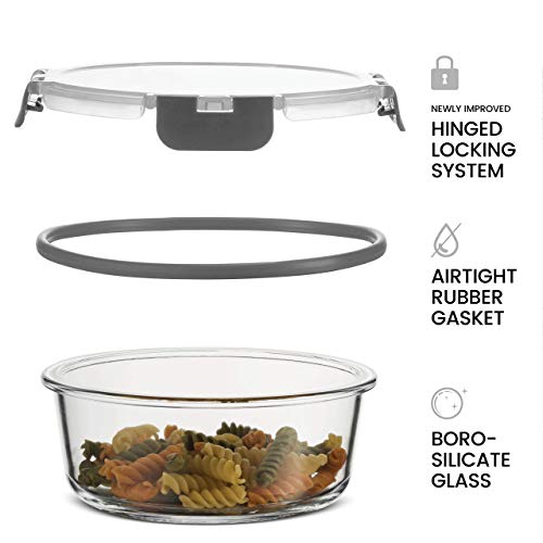 Glass Storage Containers with Lids - 24 Piece Set for Meal Prep and Leftovers