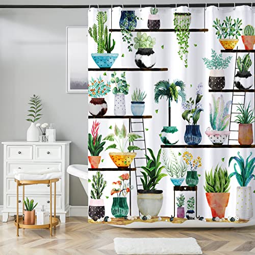 Boho Floral Shower Curtain - Colorful Bathroom Decoration, 72"x72"