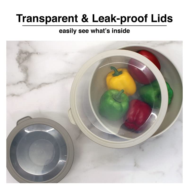 12-Piece Nested Mixing Bowl Food Storage Set with Lids