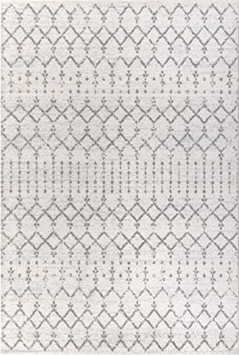 Boho Diamond Area Rug - Non-Shedding, Stain Resistant, Easy-Clean, Pet Friendly
