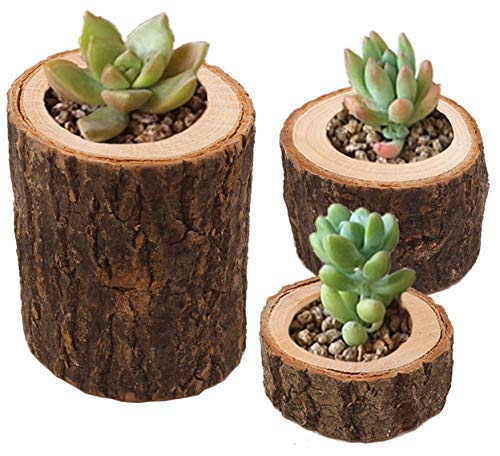 Wooden Tea Light Candle Holders for Wedding Centerpieces and Home Decoration - Set of 3