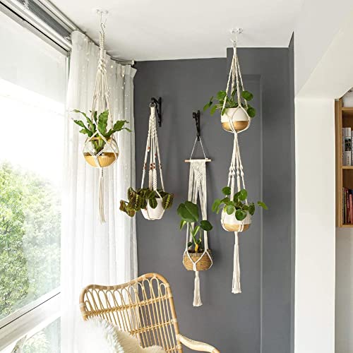 Easy Macrame Kit for Adults - Includes Wood Beads, Rings, Dowel, and Instructions for Macrame Plant Hangers and Wall Hangings, Perfect for Boho DIY Decor