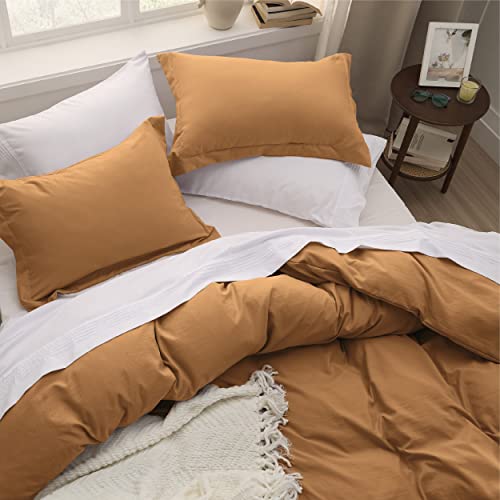 Boho Honey Duvet Cover Set for Queen Bed - Soft Prewashed (90x90 Inches, 3 Pieces)