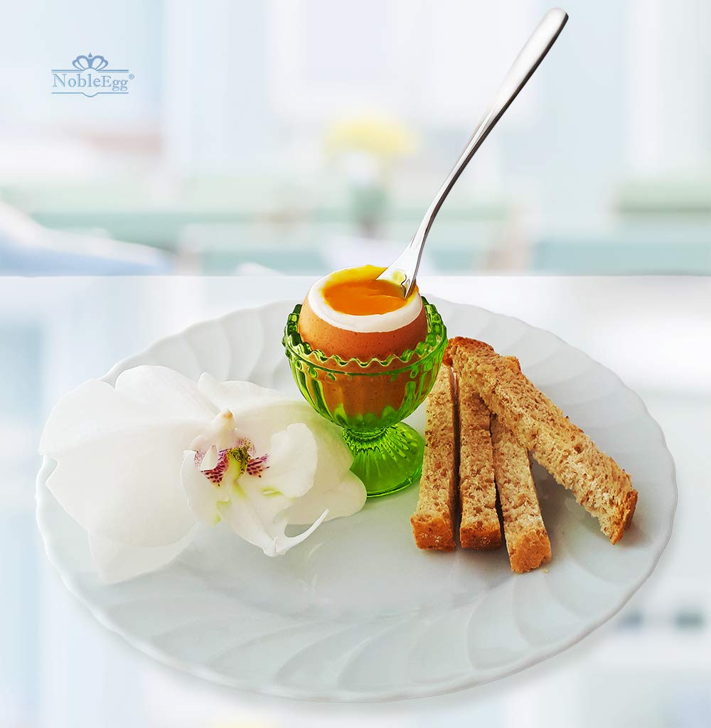 Boho Antique Style Egg Cups for Soft Boiled Eggs, Set of 4