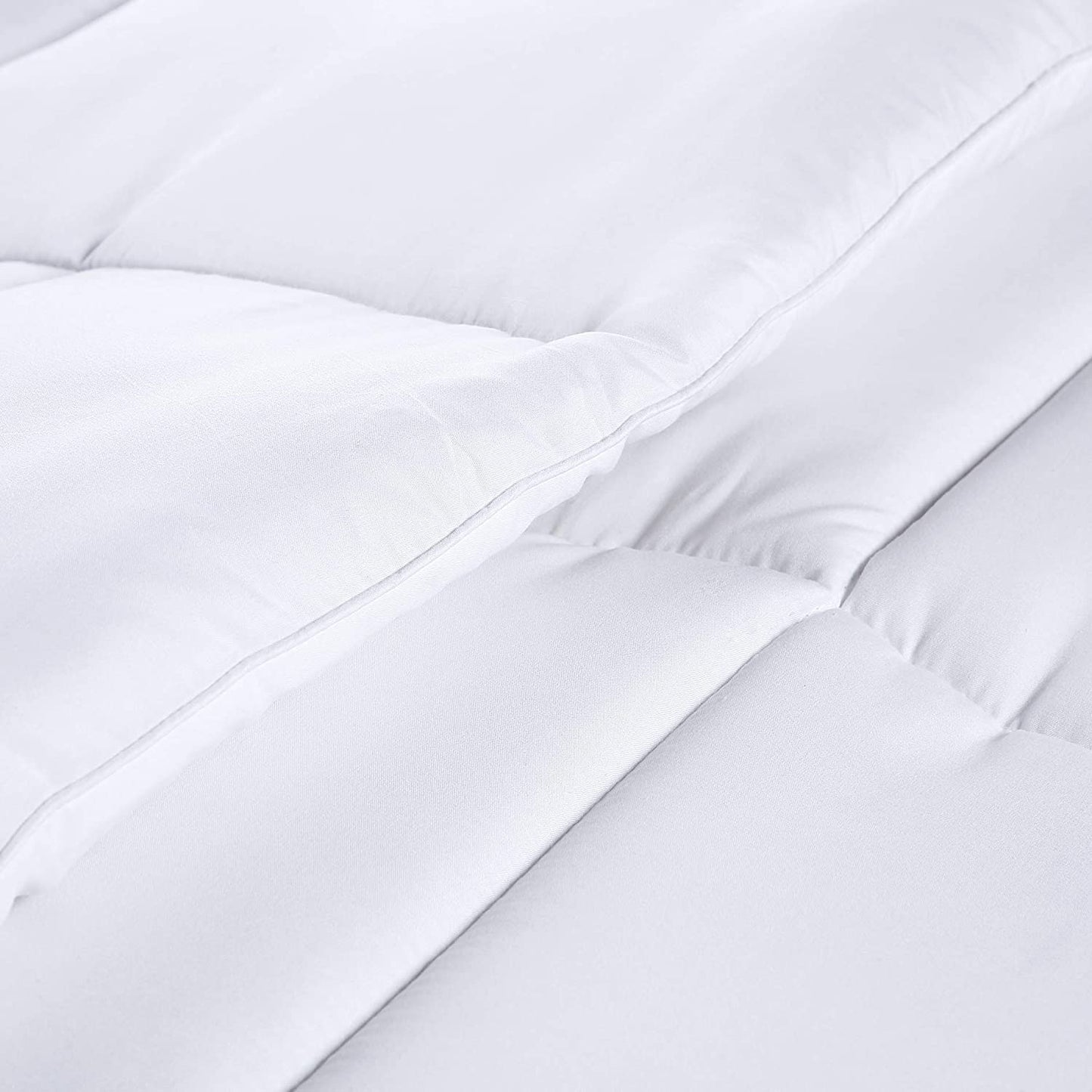 Quilted Comforter Duvet Insert - Box Stitched Down Alternative with Corner Tabs - Cozy Bedroom