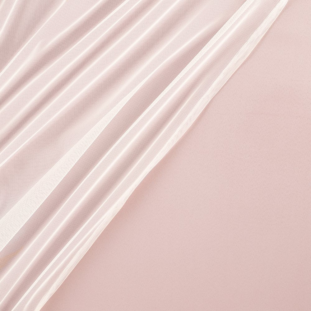 Rose Blush Boho-Inspired Layered Curtain Panels, 52"x84"