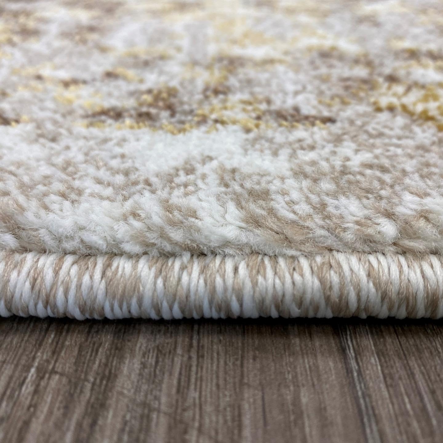 Luxe Weavers Distressed Floral Oriental Area Rug, Stain Resistant Cream 4x5