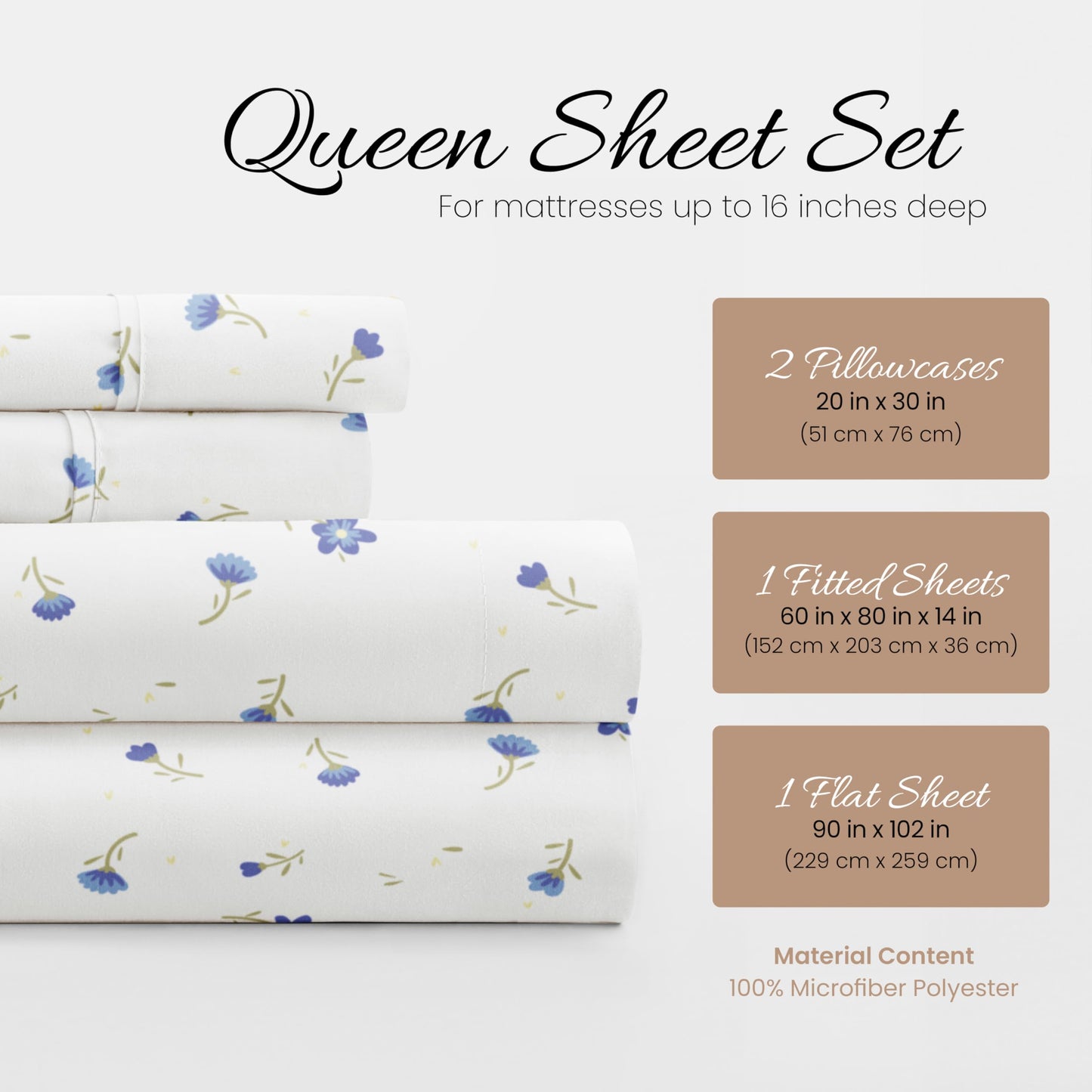 Boho Queen Sheet Set: Sleep in Style! Various Designs & Colors. Upgrade Your Sleep Today!