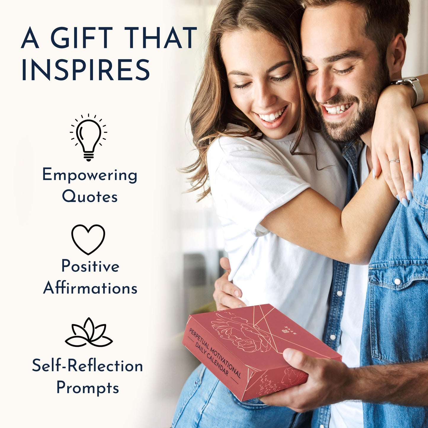 Inspirational Desk Calendar - Daily Motivational Quotes for Women’s Office Decor