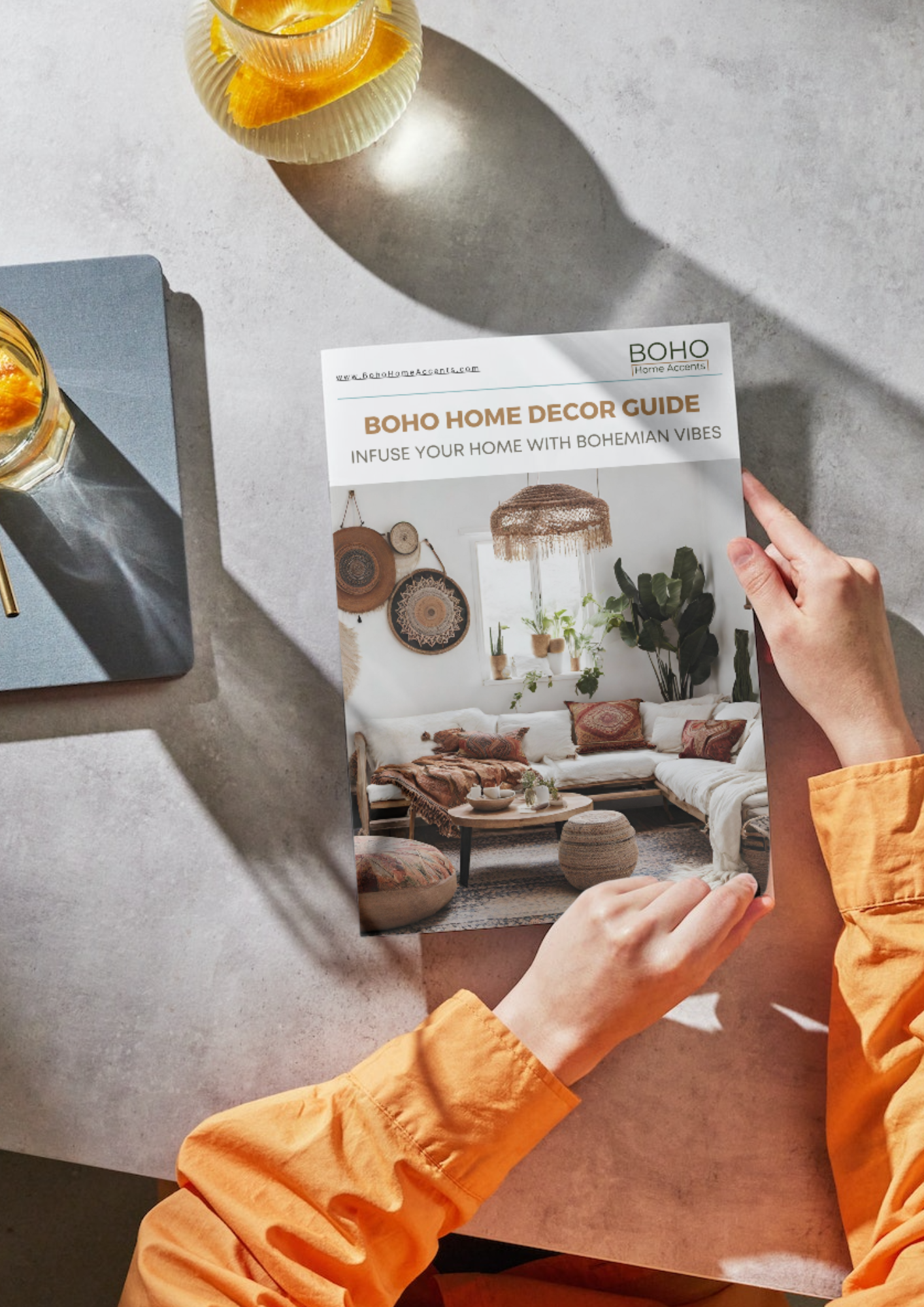 Boho Home Accents Bohemian Home Decor Free E-Guide with Bonus Color Palette