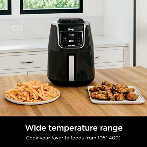 Ninja AF150AMZ Air Fryer XL, 5.5 Qt. Capacity that can Air Fry, Air Roast, Bake, Reheat & Dehydrate, with Dishwasher Safe, Nonstick Basket & Crisper Plate and a Chef-Inspired Recipe Guide, Grey