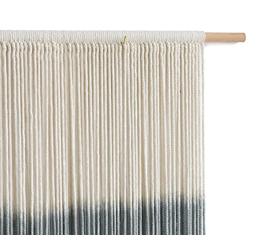 Boho Macrame Wall Hanging Large Dip Dye Tapestry Fiber Wall Art for Living Room Bedroom 59''Wx35'