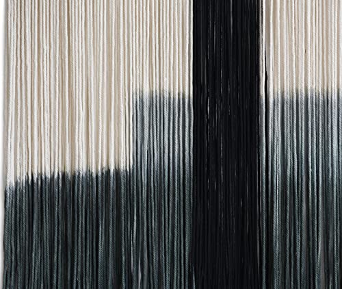 Boho Macrame Wall Hanging Large Dip Dye Tapestry Fiber Wall Art for Living Room Bedroom 59''Wx35'