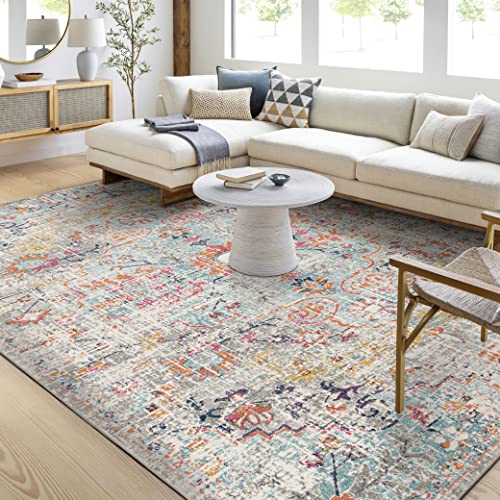 Artistic Weavers Odelia Vintage Bohemian Area Rug,5'3" x 7'3",Aqua