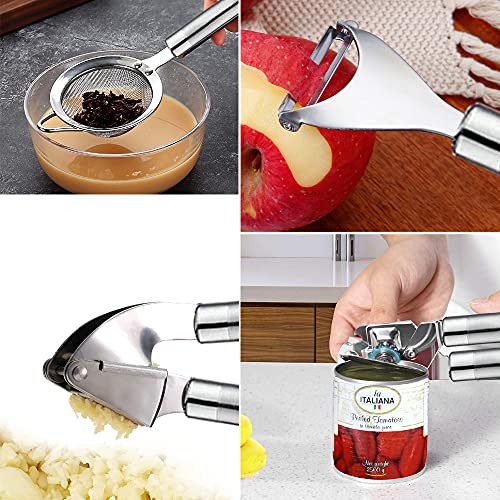 35-Piece Boho Kitchen Utensils Set - Silicone & Wood Cooking Tools for Nonstick Cookware, Ideal for First Home, Dorm, or Apartment