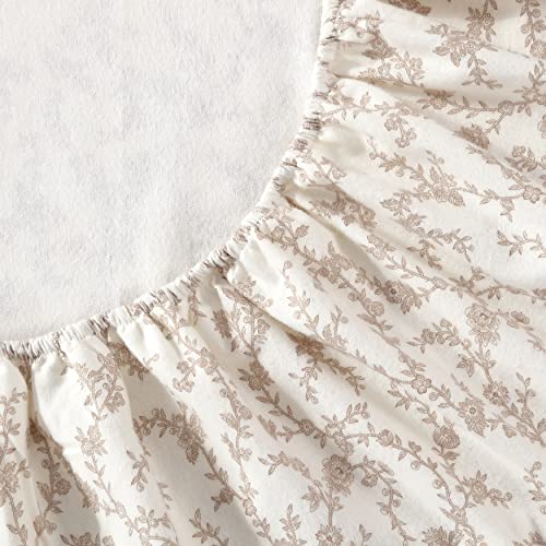 Cotton Flannel Bedding Set, Brushed Cotton for Extra Softness & Comfort, Bedroom, Dorm Room