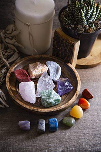 Beverly Oaks Energy Infused Natural Raw Healing Crystals and Tumbled Stones - Chakra Stones for Crystal Healing - The Ultimate Chakra Kit with Huge Variety of Gemstones