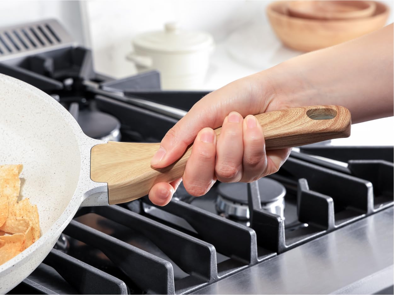 Nonstick Ceramic Frying Pan Skillet, 9.5 Inch, Healthy Chef Pan with Heat Resistant Handle