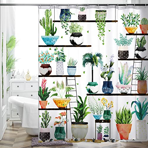 Boho Floral Shower Curtain - Colorful Bathroom Decoration, 72"x72"