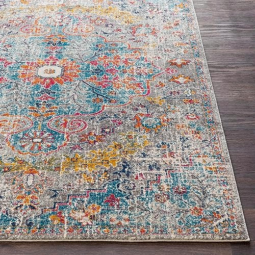 Artistic Weavers Odelia Vintage Bohemian Area Rug,5'3" x 7'3",Aqua