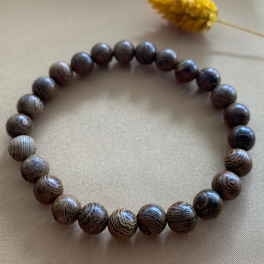 Boho Spirit Beads Bracelet - Brown, Meditation Bracelet, One Size, Grounding Strength Bracelet